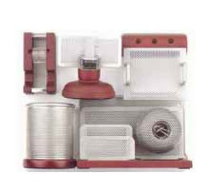 DESK ORGANISER SET WOODEN/METAL (6 ITEMS)