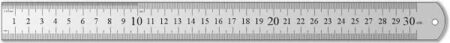 ALUMINIUM RULER 30CM