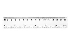 CLEAR RULER 15CM