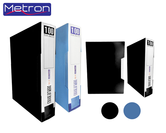 metron-clear-book-a4-100-pockets