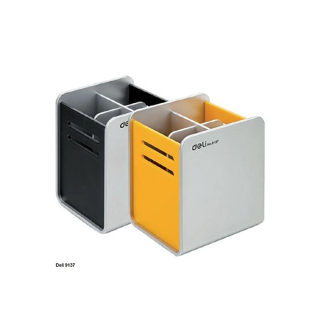 DELI PEN CUP PLASTIC 9X8X11CM