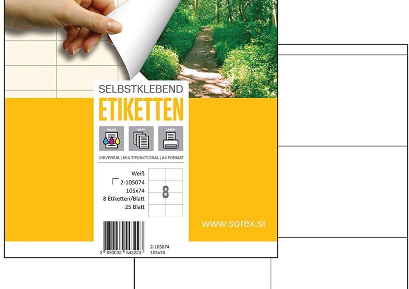 sorex-labels-a4-2x4-105x74-100sh-white