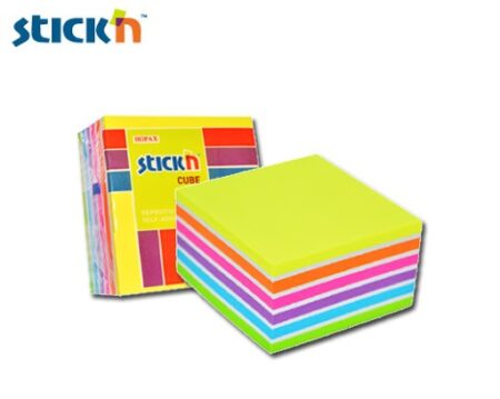 STICK'N CUBE 76X76 400P NEON PASTEL MULTICOLOR