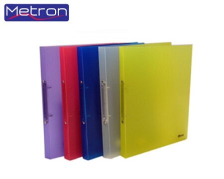 METRON A4 PP 2RING BINDER 2CM PLASTIC MULTICOLOR