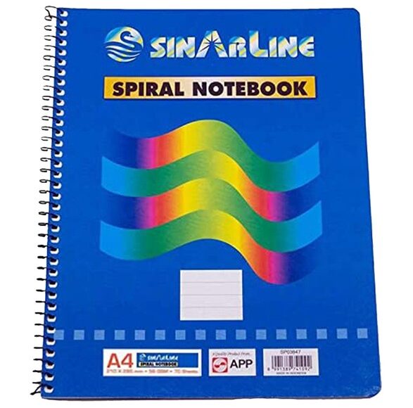 sinar-spiral-pad-a4-lined-70-sheets-6-pack