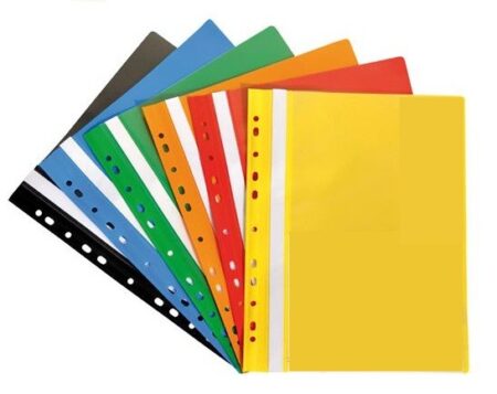 PLASTIC FLAT FILE WITH 11 HOLES YELLOW