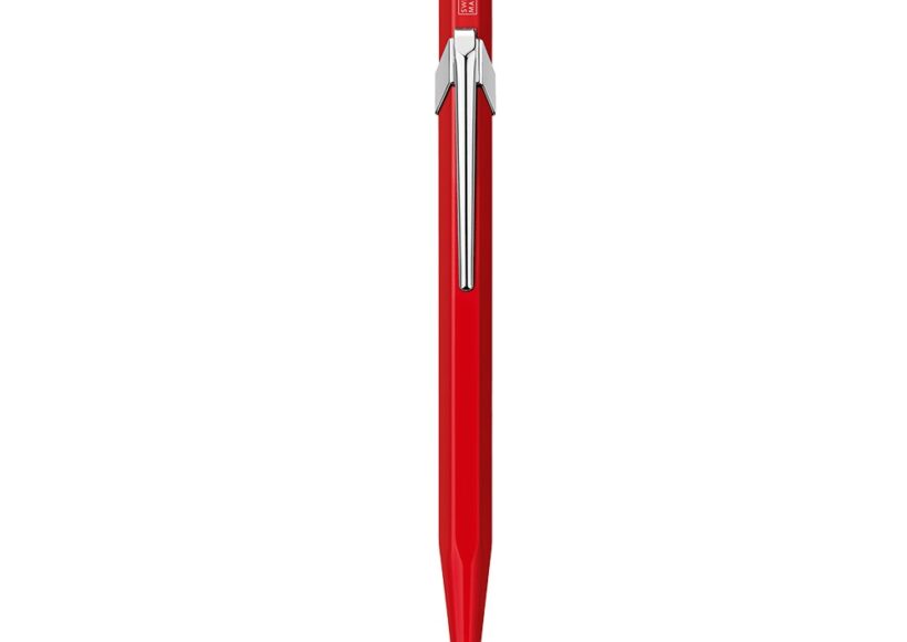 cda-849-classic-red-ballpoint-metallic-pen-blue-ink-m-849-070