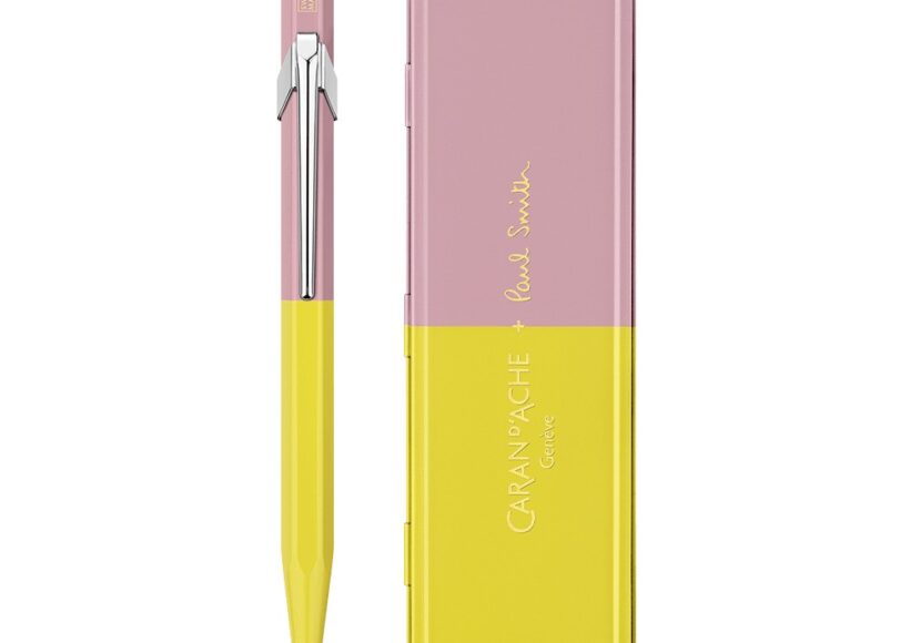 cda-849-paul-smith-chartreuse-rose-ballpoint-metallic-pen-box-black-ink-m
