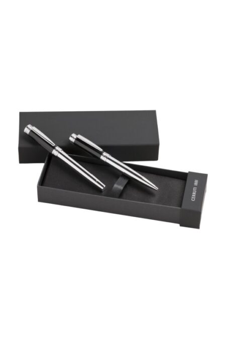 CERRUTI 1881 NS5550BP-Set Zoom Classic Black (ballpoint pen & fountain pen)