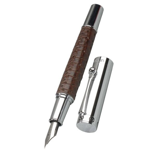 ungaro-naples-brown-leather-fountain-pen-usk8052
