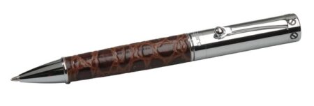 UNGARO NAPLES BROWN LEATHER BALL-POINT PEN USK8054
