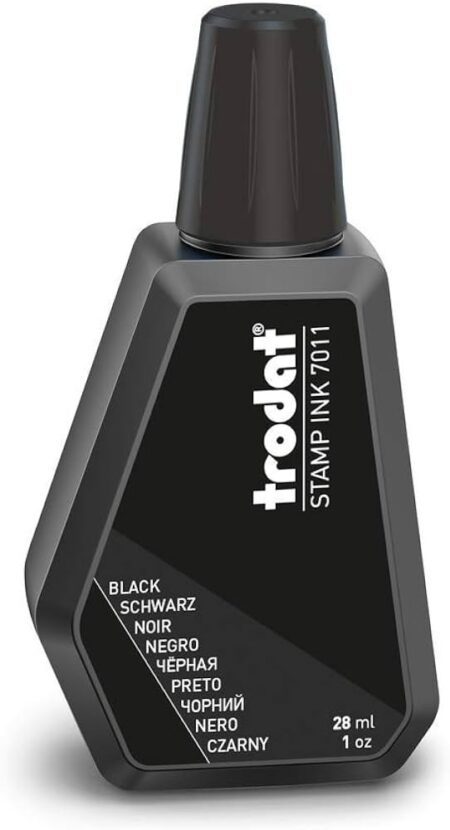 TRODAT INK FOR STAMP PADS BLACK 28ML