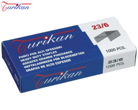 TURIKAN STAPLES NO.23/6 1000PCS 2-30 SHEETS