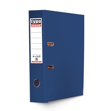 TYPO TRUST PLASTIC A4 L.A.F. 8X32CM DARK BLUE (12PCS/BOX)