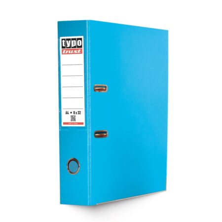 TYPO TRUST PLASTIC A4 L.A.F. 8X32CM LIGHT BLUE (12PCS/BOX)