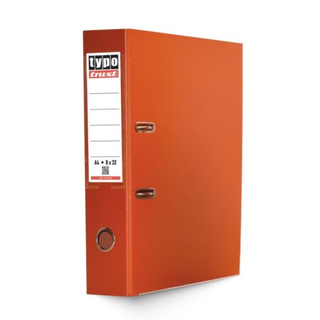 TYPO TRUST PLASTIC A4 L.A.F. 8X32CM ORANGE (12PCS/BOX)
