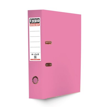 TYPO TRUST PLASTIC A4 L.A.F. 8X32CM PINK (12PCS/BOX)