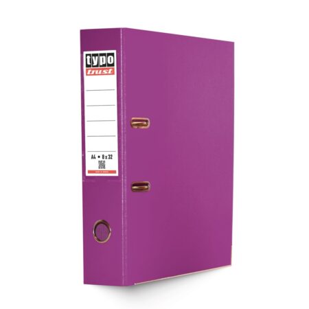 TYPO TRUST PLASTIC A4 L.A.F. 8X32CM PURPLE (12PCS/BOX)