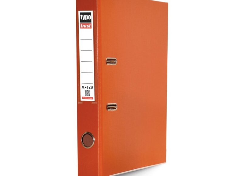 typo-trust-plastic-a4-l-a-f-4x32cm-orange-12pcs-box