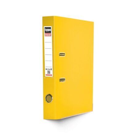 TYPO TRUST PLASTIC A4 L.A.F. 4X32CM YELLOW (12PCS/BOX)
