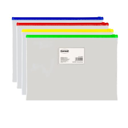 CENTRUM A4 PVC ZIP FILE CLEAR