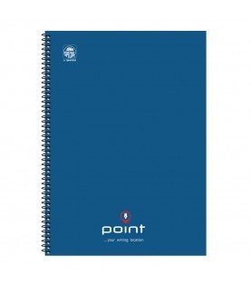 POINT A4 NOTEBOOK SPIRAL HARD COVER 180P 3SUBS (4543-21)