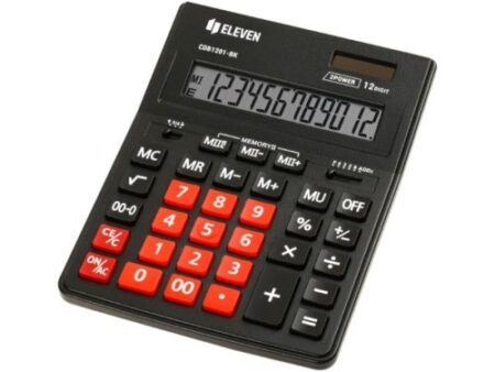 ELEVEN CALCULATOR 12 DIGITS CDB 1201-BK/RD
