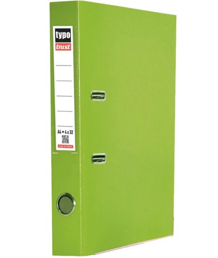 TYPO TRUST PLASTIC A4 L.A.F. 4X32CM LIGHT GREEN (12PCS/BOX)
