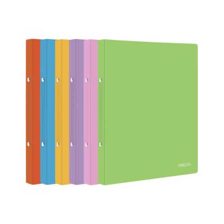 METRON 2-RING FILE A5 PASTEL COLORS 19X26X2CM (6/PACK)