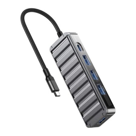 XO HUB015 5IN1 USB HUB - 4X USB3.0 + 1XTYPE-C