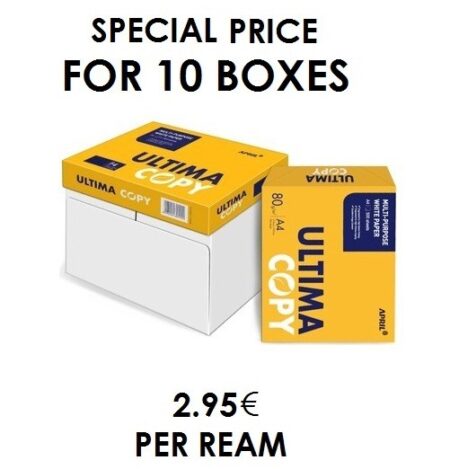 ULTIMA COPY PAPER A4 80GSM (10 BOXES OF 5 REAMS)