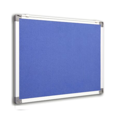 CORK BOARD 60X90CM ALUM.FRAME BLUE