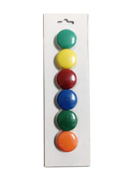 MAGNETS 20MM MULTICOLOR 6PCS