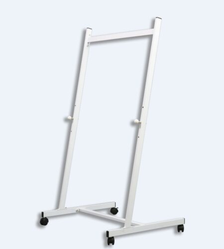 MOBILE BOARD STAND METAL WHITE 80CM