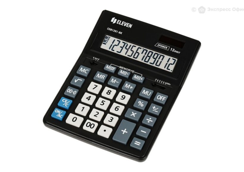 eleven-calculator-12-digits-black-cdb1201-bk