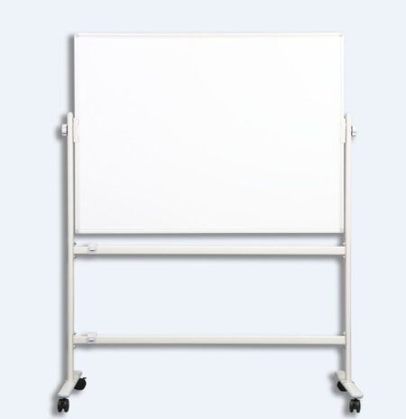 MOBILE BOARD STAND METAL DOUBLE SIDED 120-200CM ADJUSTABLE (INSTALLED)