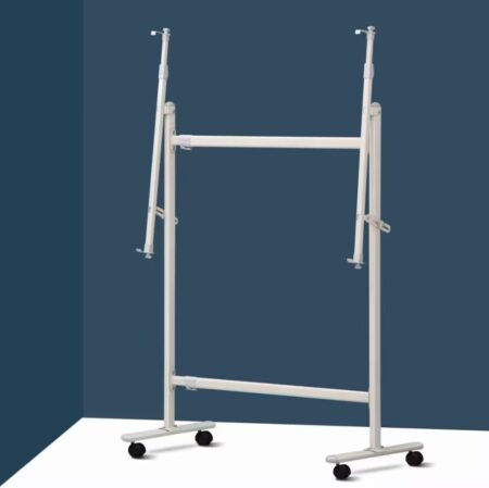 MOBILE BOARD STAND METAL SINGLE SIDED 120-240CM ADJUSTABLE  (INSTALLED)