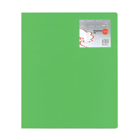 TYPO A4 PP RING BINDER 2-RING 2.6CM GREEN (10/PACK)