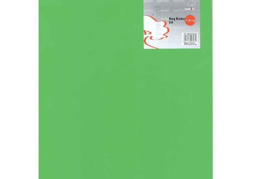 typo-a4-pp-ring-binder-2-ring-2-6cm-green-10-pack