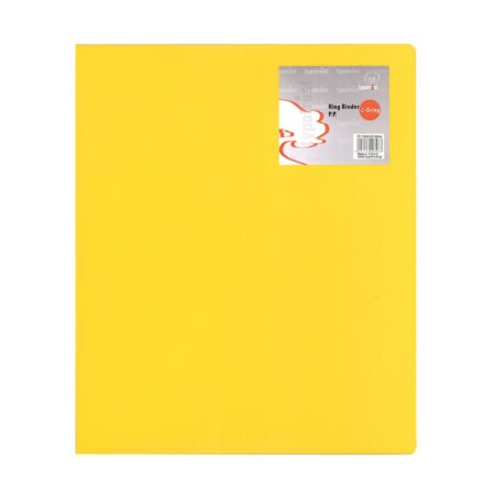 TYPO A4 PP RING BINDER 2-RING 2.6CM YELLOW (10/PACK)