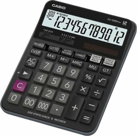 CASIO CALCULATOR 12 DIGITS 19.2X14.4CM DJ-120DP CHECK&CORRECT