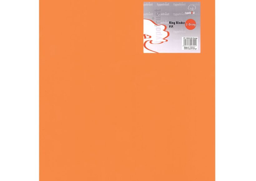 typo-a4-pp-ring-binder-2-ring-2-6cm-orange-10-pack