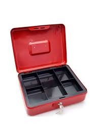 CASH BOX W/KEY LOCK 8 22X16X9CM"