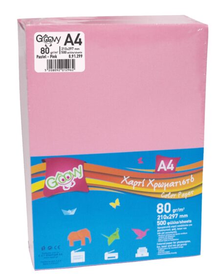 GROOVY PAPER 80GSM PINK 500SH