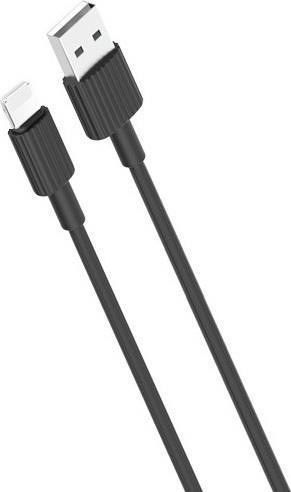 xo-nb156-charger-cable-lightning-1m-black