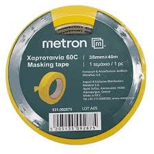 metron-masking-tape-38mmx40m-yellow-6pcs-pack