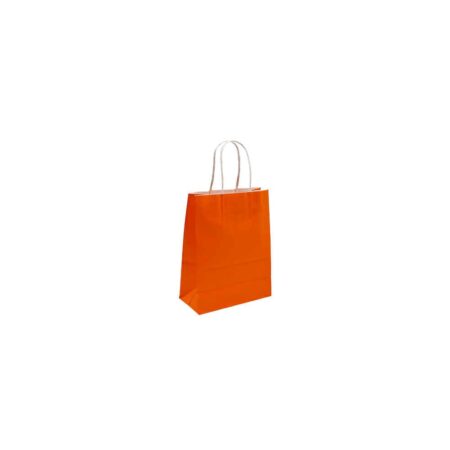 METRON KRAFT BAG ORANGE 16X21X8CM 110GR (25PCS)