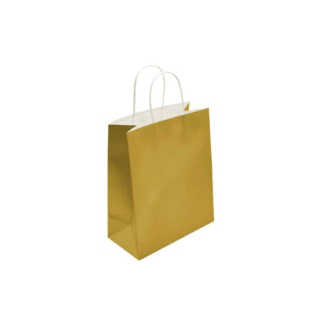 METRON KRAFT BAG GOLD 22X27X11CM 120GR (25PCS)