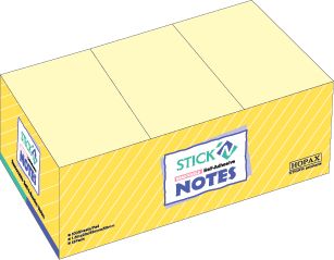 stickn-38x50mm-100-sh-pad-yellow-x12